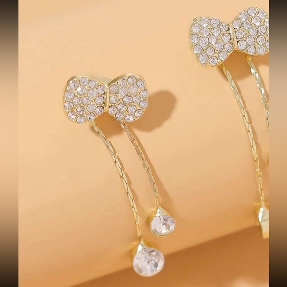 Double sided bow earrings - Picture 4 of 4